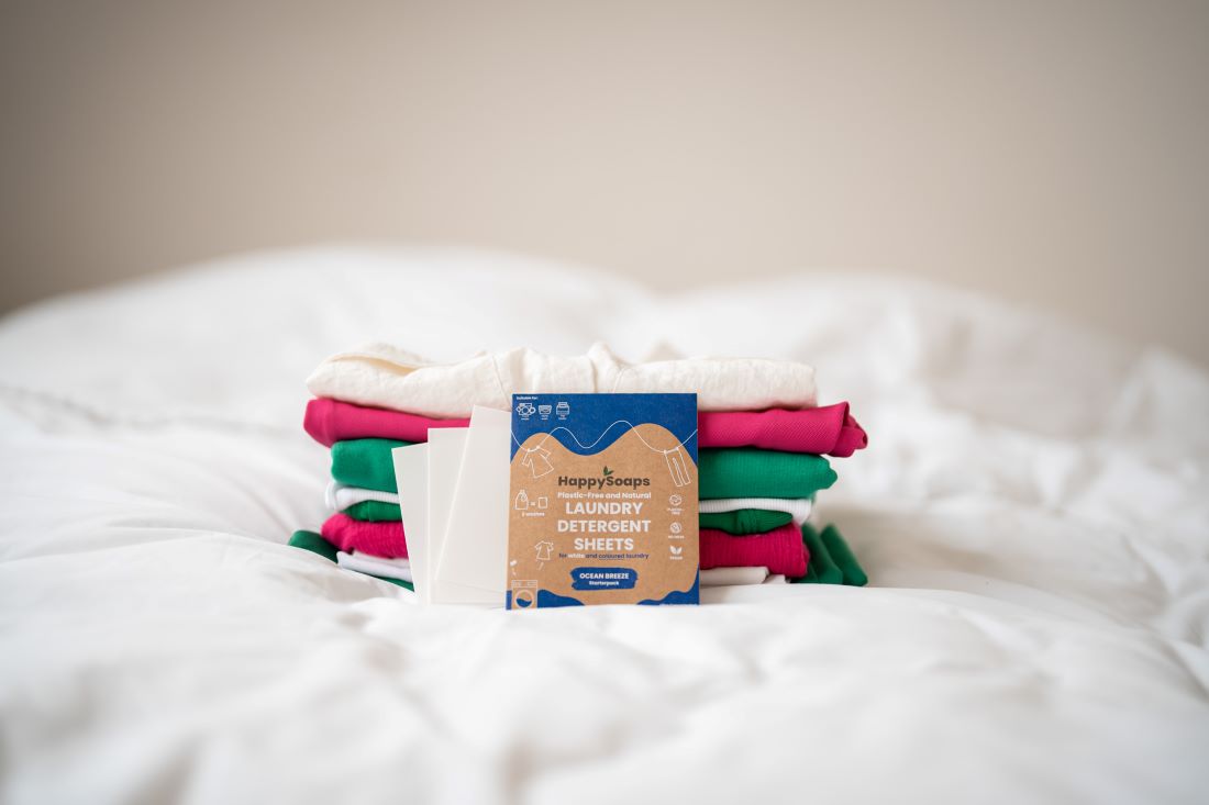 HappySoaps Laundry Sheets wasmiddelflessen