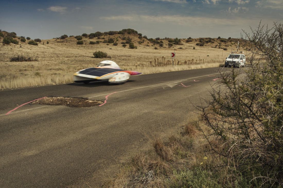 Solar challenge Delft achterstand