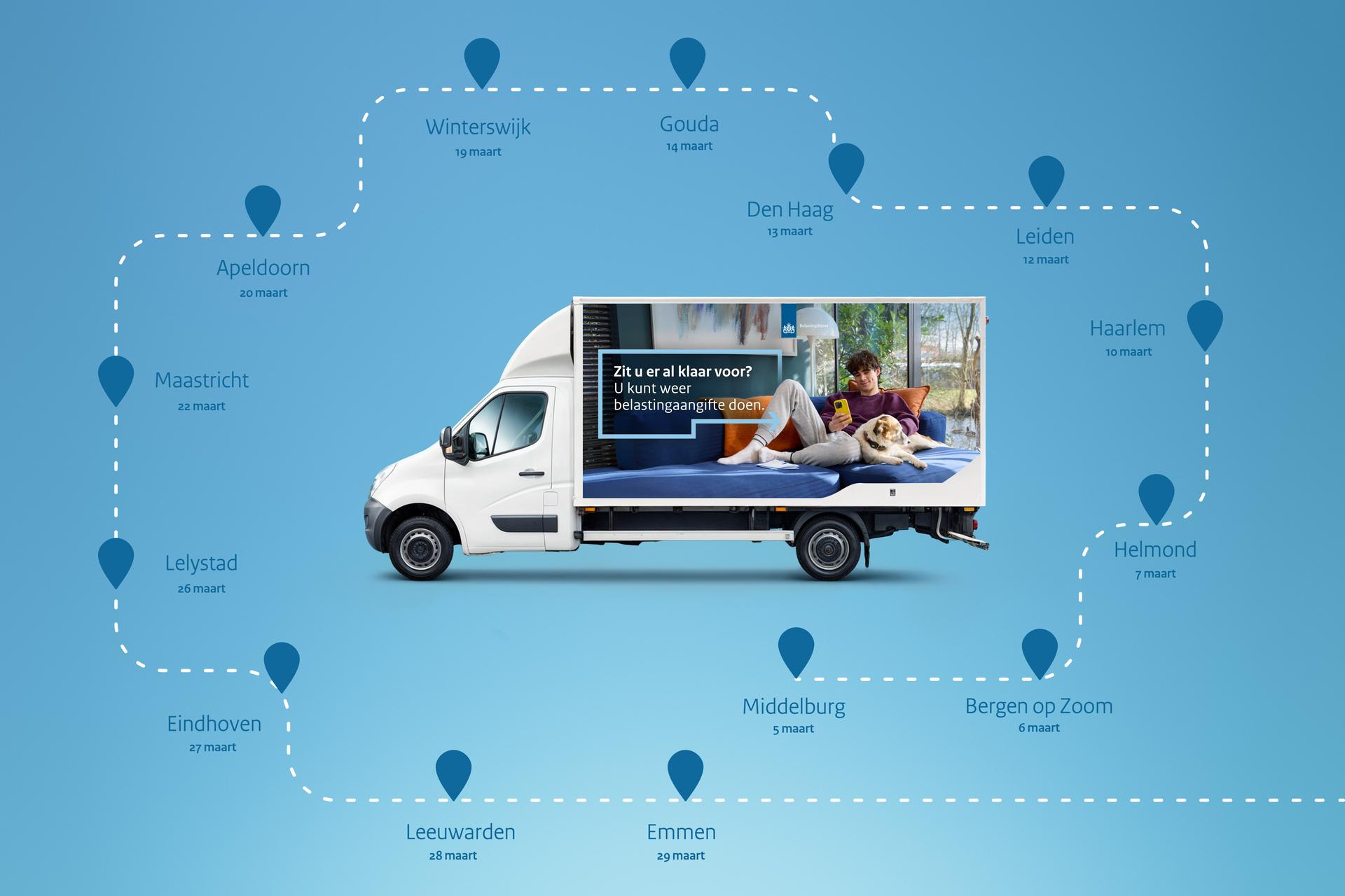 Belastingdienst-bus in Leeuwarden: Gratis Aangiftehulp
