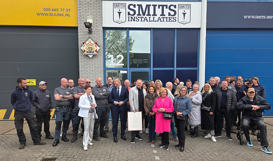 Hofleverancier voor Smits Installaties