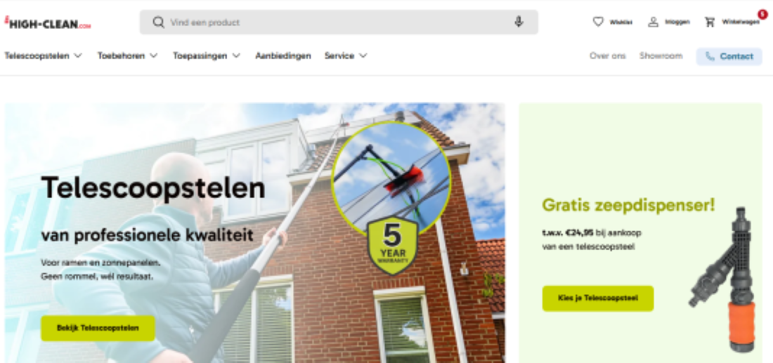 High-Clean vernieuwt website in lijn met koers CEO Antoine Brouwer