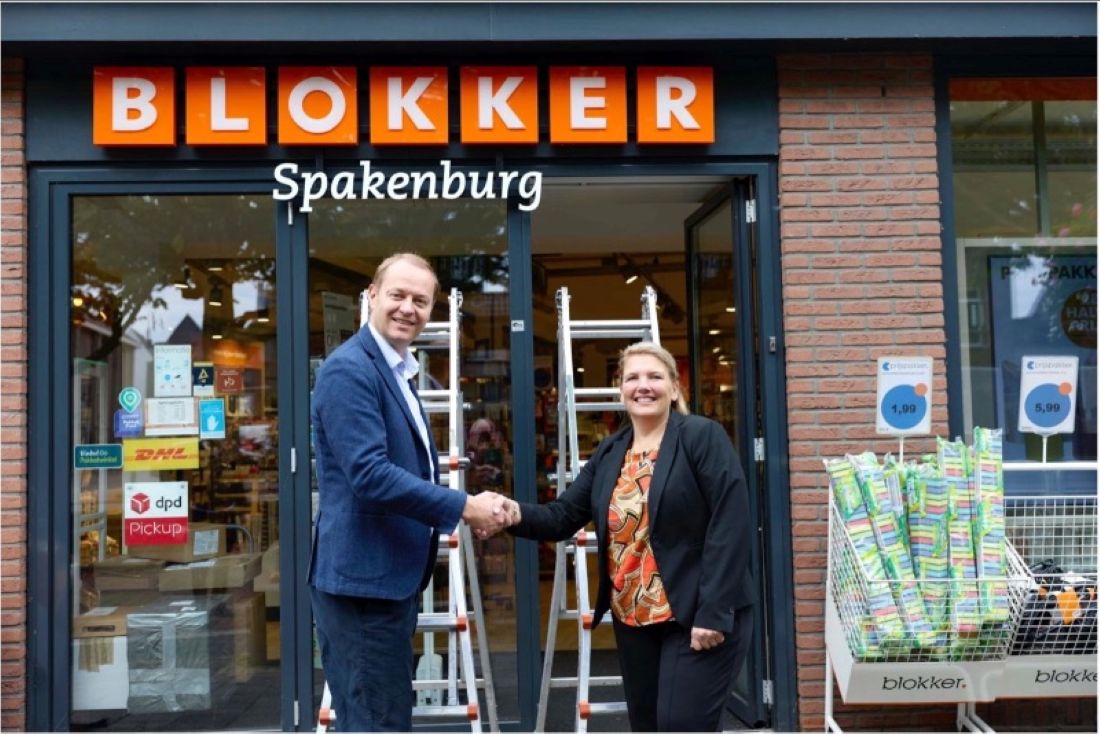 Blokker Bunschoten-Spakenburg eerste franchiselocatie met nieuw Blokker-logo op de gevel