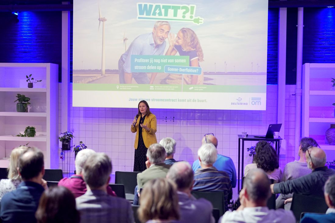 Suzanne Kröger geeft startsein voor lokaal energiedelen in Amersfoort