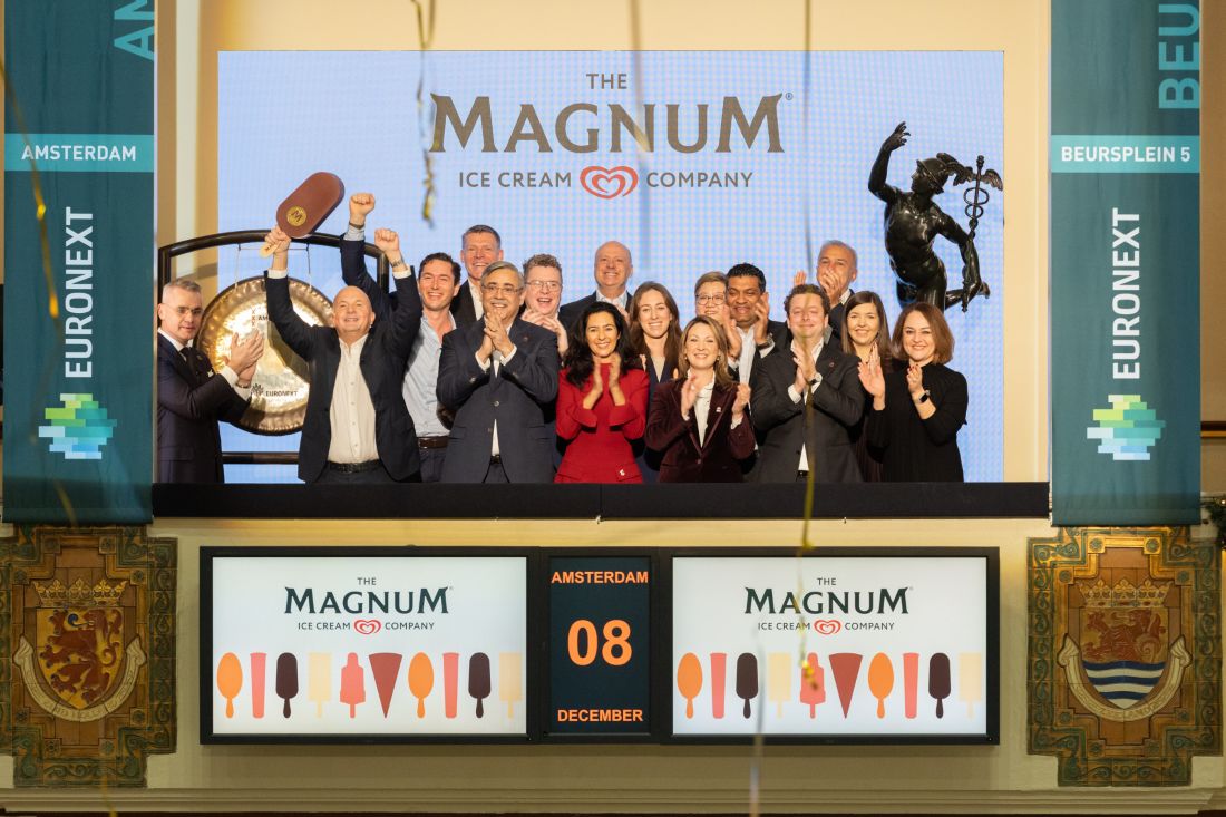 Magnum Ice Cream Company naar drie beurzen