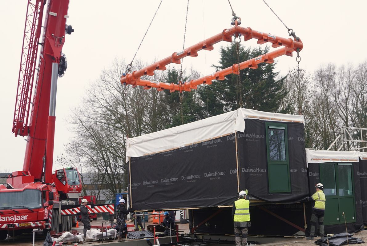 Bouw van 56 modulaire woningen gestart in Dordrecht