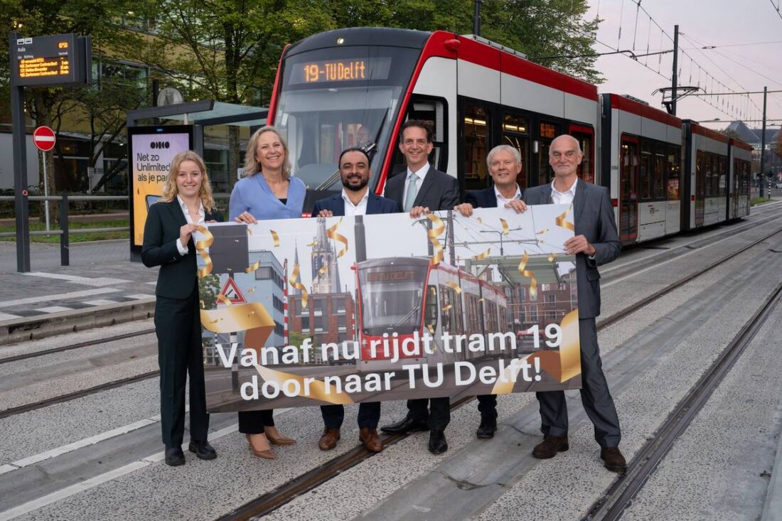 Tram 19 verbindt TU Delft Campus met regio